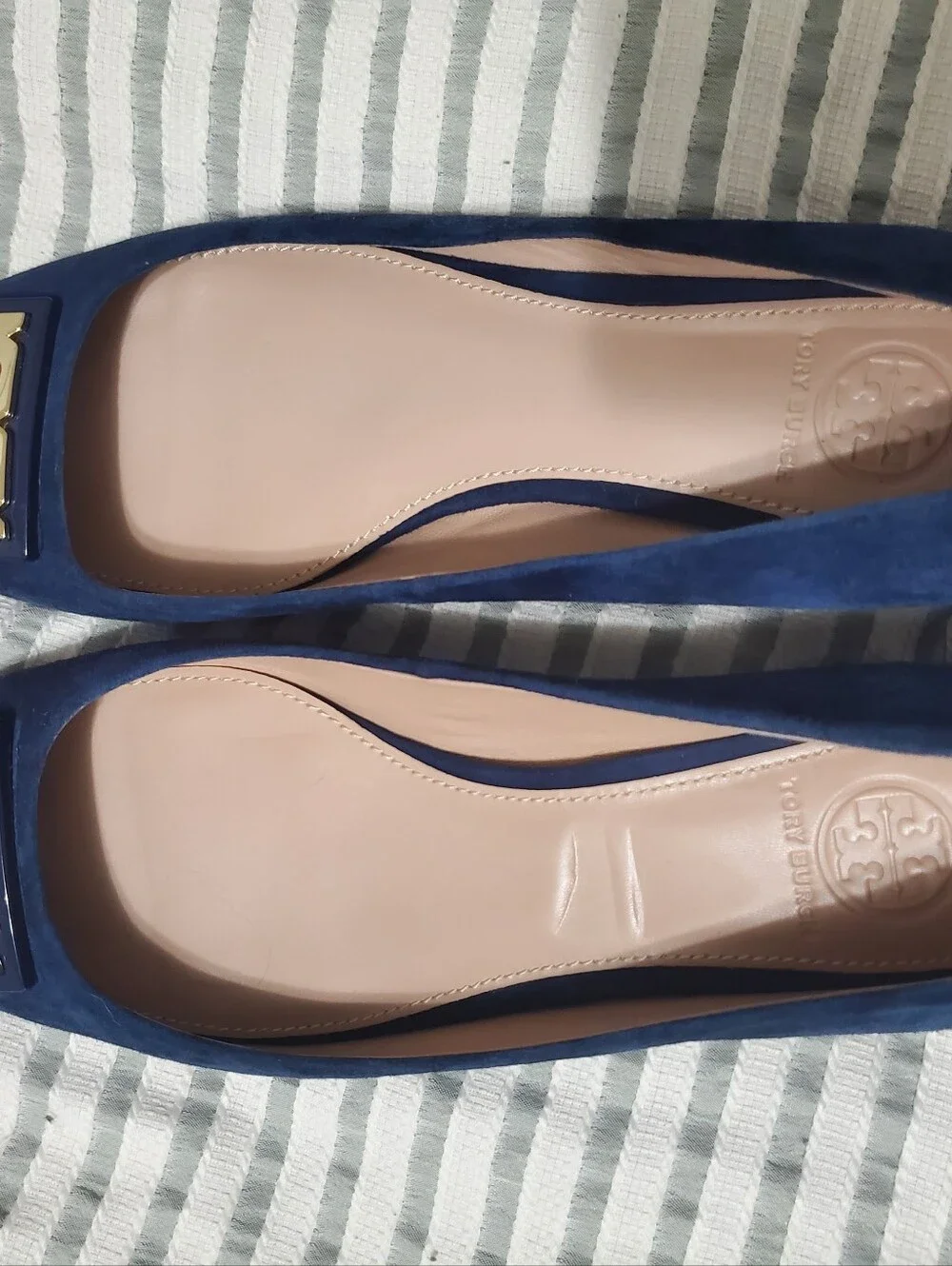 Tory Burch Blue Suede Pumps